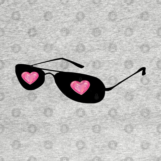 Love Heart Sunglasses by The Print Palace